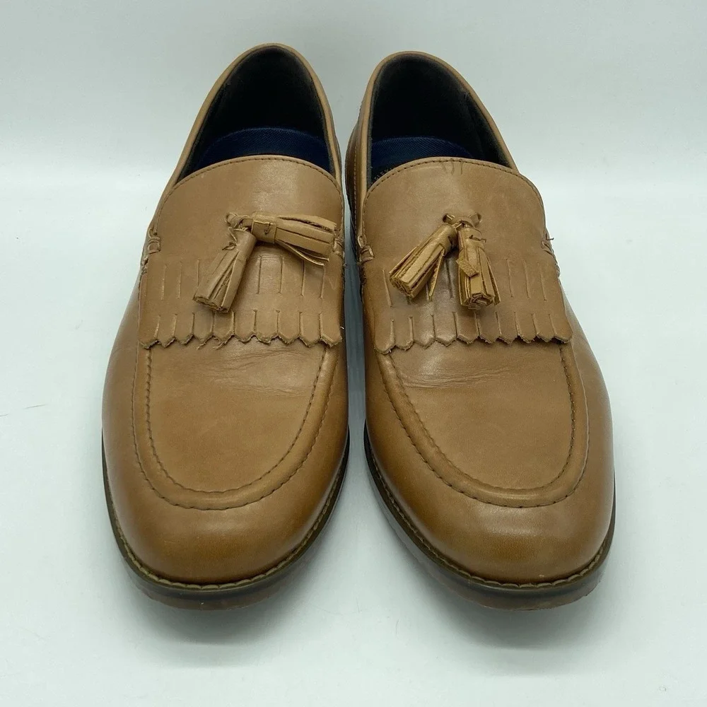 Rockport‎ Men's 9W Comfort DMX Business Leather Kilty Tassel Slip-On Loafers